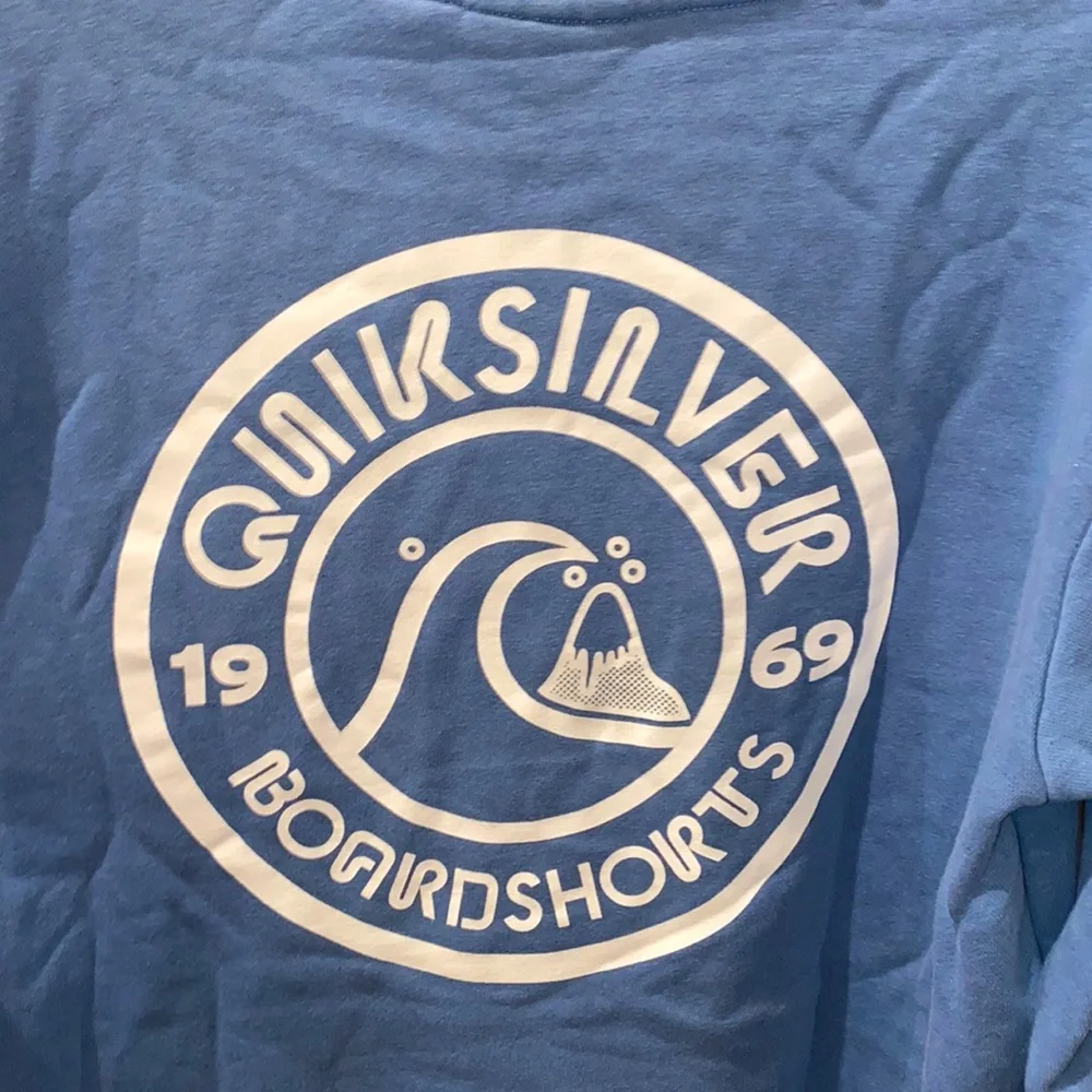 Quiksilver blue men’s large cotton hoodie - Picture 3 of 4